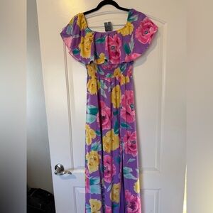 Baltic Born Talia Off Shoulder Maxi Dress